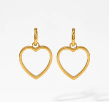 Load image into Gallery viewer, Big Golden Heart Earrings
