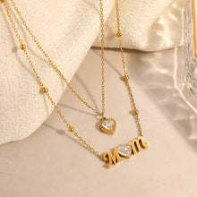 Load image into Gallery viewer, Mom Letter Layered Necklace
