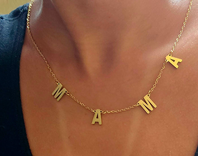 Mama Letters Necklace