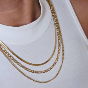 Golden Layered 3 in 1 Necklace