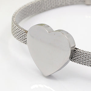 Fashionable Heart Stainless Steel Bracelets