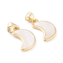Load image into Gallery viewer, Moon Gold-White Necklace

