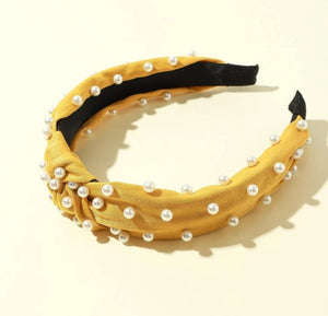 Fashion Pearl Headband Hot Colors
