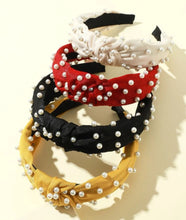 Load image into Gallery viewer, Fashion Pearl Headband Hot Colors
