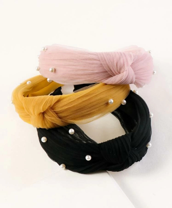 Pearl Headband Hot Colors