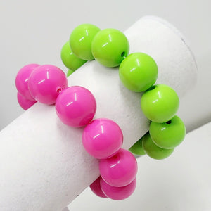 Colorful balls bracelets