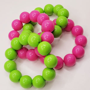 Colorful balls bracelets