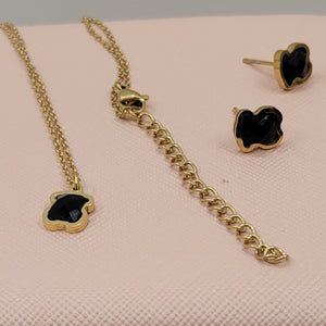 T- Black Bear Small Tous Necklace