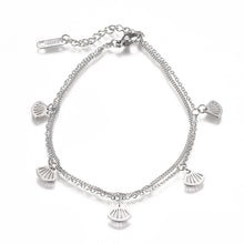 Load image into Gallery viewer, Simple Shell  Charms Bracelet
