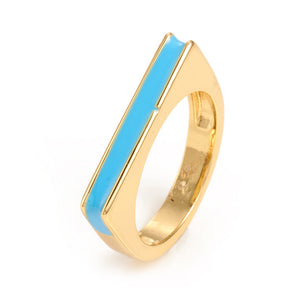 Simple Special Colorful Size 7 Ring