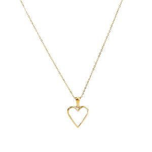 Romantic White Heart Necklace