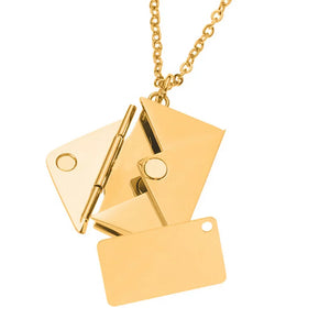 Special Envelope Gold Necklace