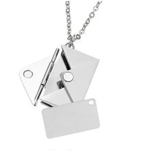 Load image into Gallery viewer, Special Envelope Silver Necklace
