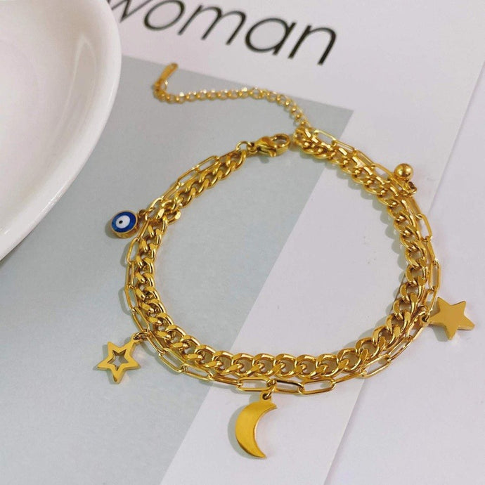 Star And Moon Bracelet