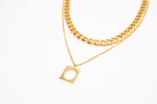 Load image into Gallery viewer, Square Hollow Double Necklace
