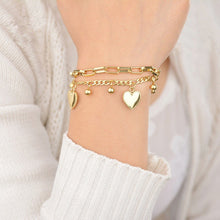 Load image into Gallery viewer, Heart-Shaped Pendant Multi-layer Bracelet
