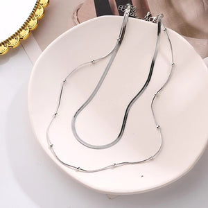 U Shape Layered Necklace