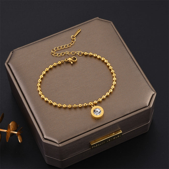 Roman Round Gold Bracelet