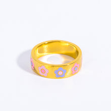 Load image into Gallery viewer, Cute Text Ring - Flower
