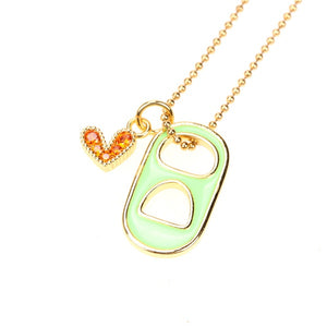 Hook and Heart Colorful Necklace