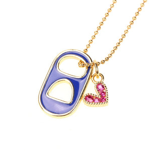 Hook and Heart Colorful Necklace