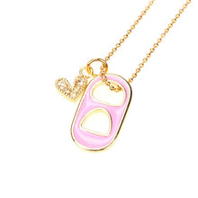 Load image into Gallery viewer, Hook and Heart Colorful Necklace
