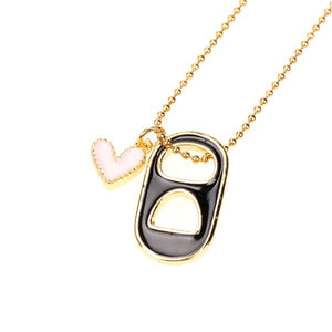 Hook and Heart Colorful Necklace
