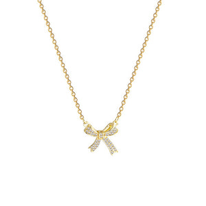 Bow Zircon Style Necklace