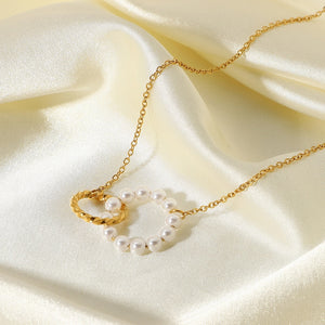 Two Circle in Love Necklace