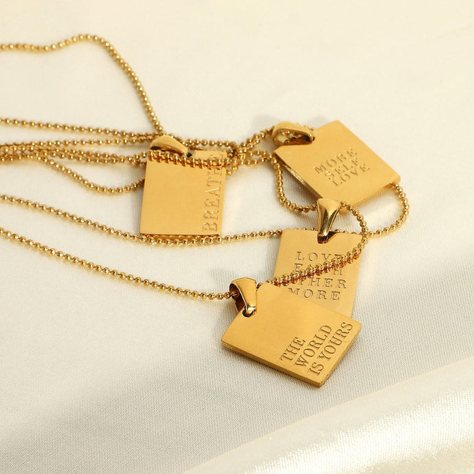 Fashion Text Necklace