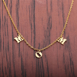 Letters Mom Necklace