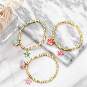 Love Travel Gold Bead