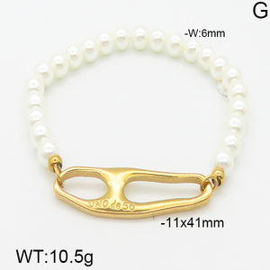 White Pearl Lock Bracelets- UNO 50