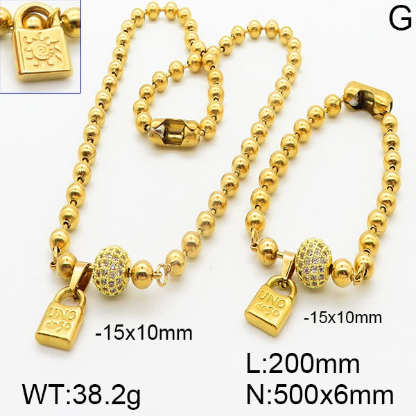 Fashion Zirconia and Heart Uno 50 Sets