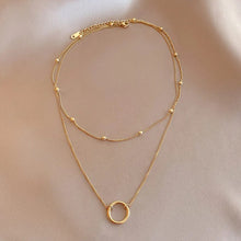 Load image into Gallery viewer, Layered Circle Golden Necklace

