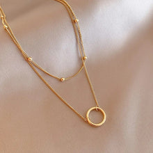 Load image into Gallery viewer, Layered Circle Golden Necklace
