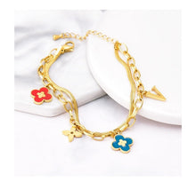 Load image into Gallery viewer, Fashion Colors Flower Bracelet
