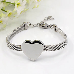 Fashionable Heart Stainless Steel Bracelets